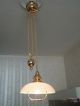Stilvolle Vergoldete Zuglampe Deckenlampe Deckenleuchte Im Jugendstil Top Gefertigt nach 1945 Bild 1