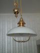 Stilvolle Vergoldete Zuglampe Deckenlampe Deckenleuchte Im Jugendstil Top Gefertigt nach 1945 Bild 2