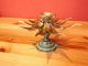 Kerzenhalter Bronze Indien Kerzenständer In Form Einer Lotusblüte Internationale Antiq. & Kunst Bild 1