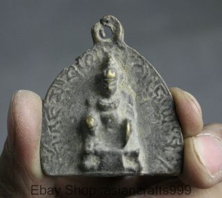 Alte Tibet Buddhismus Bronze Yellow Mäuse Jambhala Wealth Gott Anhänger Thangka Bild