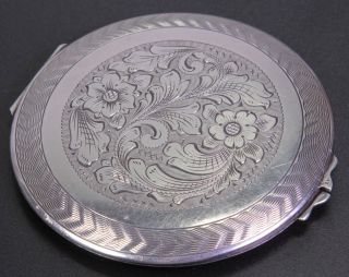 Puderdose,  Taschenspiegel,  830 Silber (3606) Bild