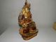 Buddha Statue Chengrezig Dalai Lama Bronze Teils Feuervergoldet 23 Cm 1,  95 Kg Entstehungszeit nach 1945 Bild 4