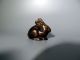 Kleine Bronze Figur Hase Braun Patiniert Kaninchen Tier - Skulptur Miniatur Rabbit 1950-1999 Bild 4