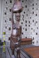 2 Holzfiguren Aus Afrika,  Hand Geschnitzt - Sehr Dekorativ Holzarbeiten Bild 3