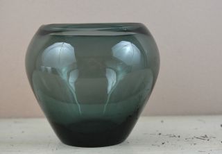 1951 Wilhelm Wagenfeld Für Wmf: Seltenere Vase Turmalin Wvz 443 15cm Ø 13,  5h Bild