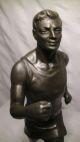 Alte Figur,  Skulptur,  Mann,  Athlet,  Sportler,  Läufer,  Marmor Sockel,  Antik 1900-1949 Bild 9
