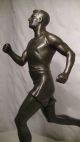 Alte Figur,  Skulptur,  Mann,  Athlet,  Sportler,  Läufer,  Marmor Sockel,  Antik 1900-1949 Bild 4
