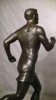 Alte Figur,  Skulptur,  Mann,  Athlet,  Sportler,  Läufer,  Marmor Sockel,  Antik 1900-1949 Bild 5