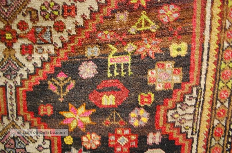 Antiker Teppich Mittelanatolein Ca: 210x130cm Antico Tppeto Antique Rug Teppiche & Flachgewebe Bild