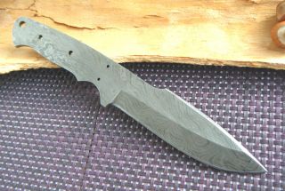 Damast Klinge Messerklinge Full Tang Damast Messer Damascus Blank Blade Top Bild