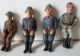 8 Figuren Lineol Sitzende Soldaten Für Fahrzeuge Wehrmacht Engländer Etc. Gefertigt vor 1945 Bild 1