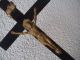 Antikes Originales Holz - Kreuz Mit Jesus Und Dem Lamm Gottes - 19.  Jhd Skulpturen & Kruzifixe Bild 1