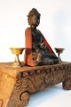 Antiker Altar Mit Buddha Und Butterlampen Tibet Nepal Asiatika: Indien & Himalaya Bild 6