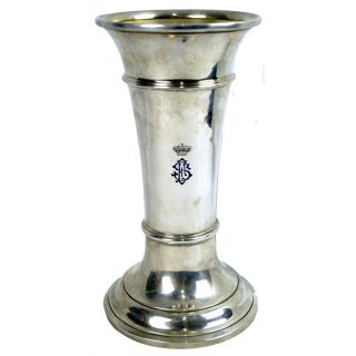 Antiker Kelch / Trabrenn - Pokal Aus 1908 / 327 G Massives 800er Silber _8975 Bild