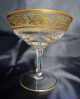 Likörglas / Likörschale Kristallglas Mit Floralem Ätzfries - Dekor,  Goldrand Sammlerglas Bild 1