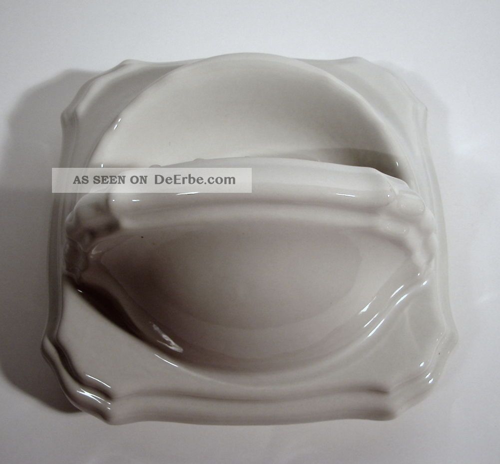 Bad keramik seifenschale dusche retro design weiss