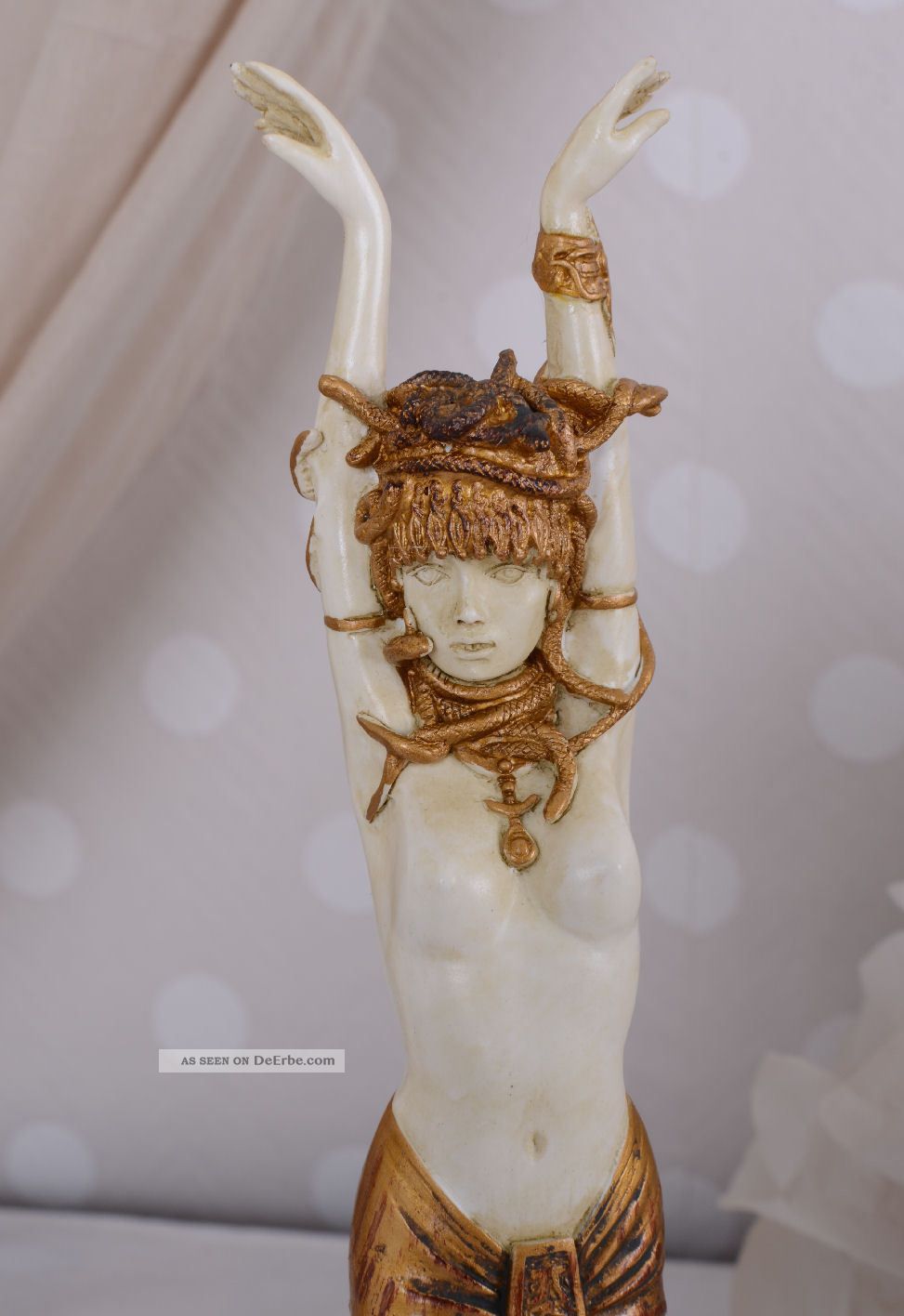 Jugendstil Figur Medusa Schlangen TÄnzerin Gorgone Figur Antike Antike Bild