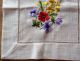 Bunte Blumen Tisch - Mittel - Decke Ca.  88x88 Cm Hohlsaum Handarbeit (12) Tischdecken Bild 4