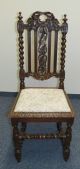 Esszimmer 1880 Louis Xiii Stil Eiche Aufsatz - Buffet Tisch 6 X Stuhl Bleiglas 1850-1899 Bild 10