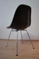 1von35 Herman Miller Vitra Side Chair Stuhl Fiberglas Hopsak Orange / Schwarz 1960-1969 Bild 5