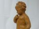 Allegorische Skulptur Tonware Terrakotta Kind Putto Undeutlich Signiert 50 Cm 1900-1949 Bild 9
