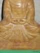 Wunderschöner Älterer Buddha Statue Indien Hellbrauner Stein Achat ? Ca.  2 Kg. Entstehungszeit nach 1945 Bild 2