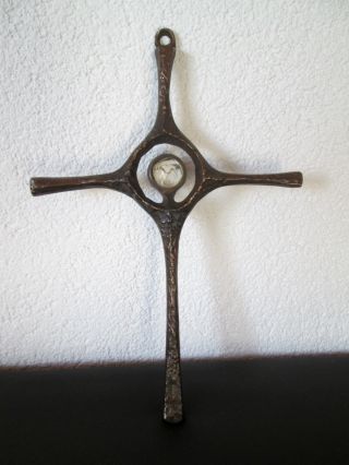 Kreuz Bronze Bergkristall Bild