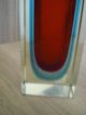 Murano Vase - Rot/blau - Eckig Glas & Kristall Bild 4
