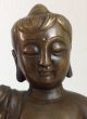 Alte Buddha (als Kind) Skulptur,  Wohl Bronze,  Stehend Mit Erhobenem Zeigefinger. Asiatika: Südostasien Bild 1
