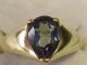 Traumhafter Ring Mit Rätselhaftem Blauen Stein Tropfenform Gold 585/14 Karat Ringe Bild 1