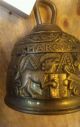 Alte Glocke Aus Bronze/messing Mit Halter Dachboden Fund Maritime Dekoration Bild 9
