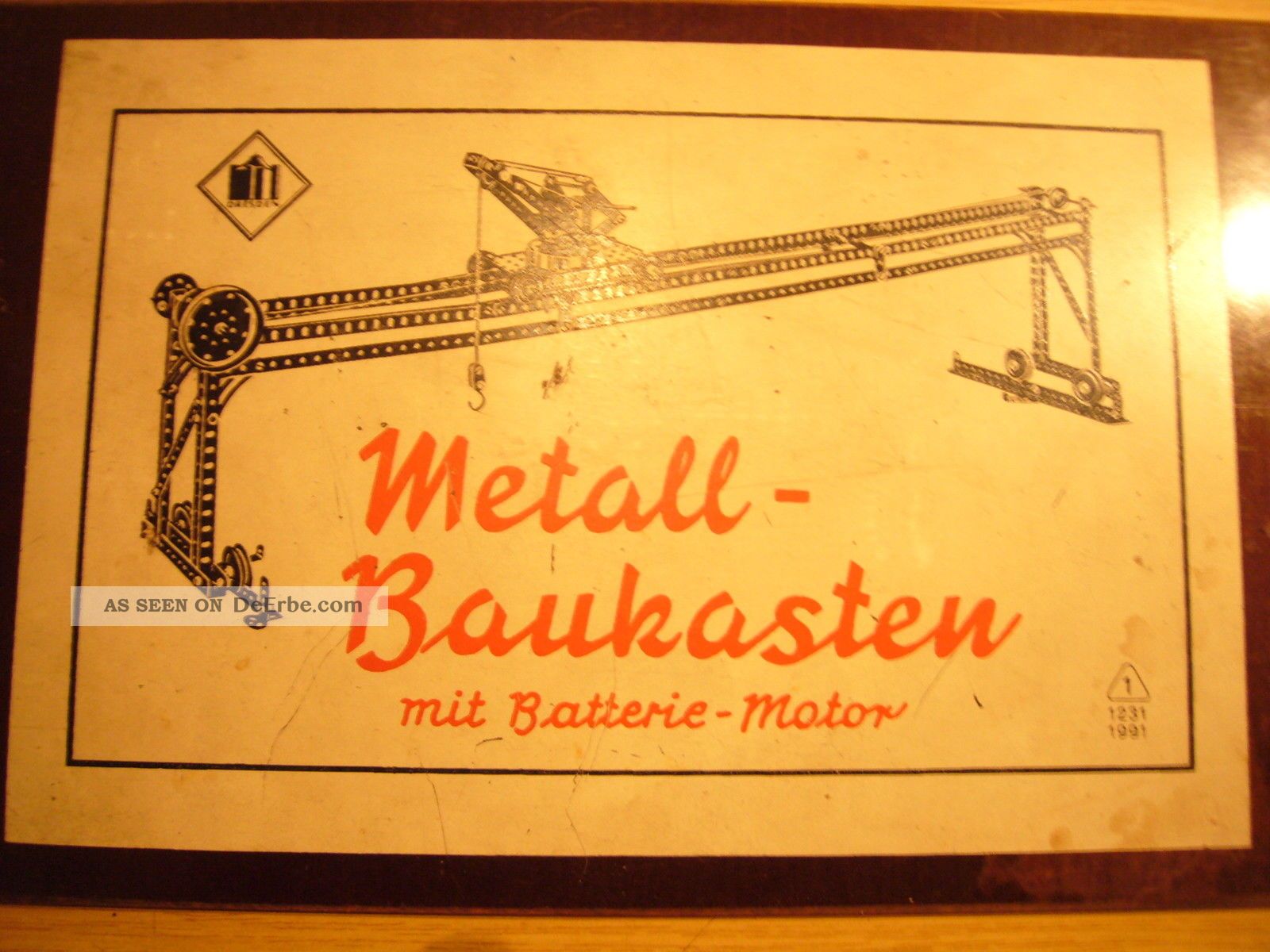 Metallbaukasten M.  Batteriemotor,  Ddr,  50erjahre,  Vem - Dresden Baukästen Bild