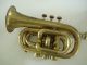 Alte Messing Horn Boosey&co Classa London Nr.  84059 Mit Koffer,  Mundstück Blasinstrumente Bild 1