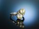 Exquisiter Ring Weiss Gold 585 Akoya Zucht Perlen Brillanten MÜnchen Um 1950 Ringe Bild 1