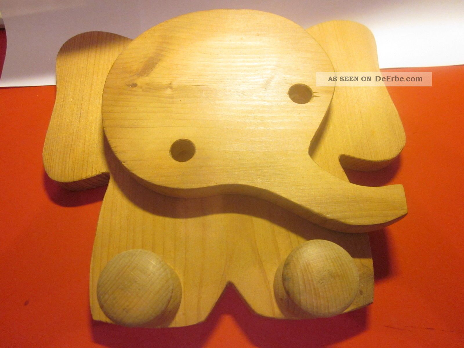 Kindergarderobe Hakenleiste Elefant Motiv Kiefernholz Natur Norgut Holzspielzeug Bild