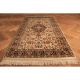 Schöner Handgeknüpfter Blumen Teppich Herati Nain Kum Carpet Tappeto 160x90cm Teppiche & Flachgewebe Bild 2