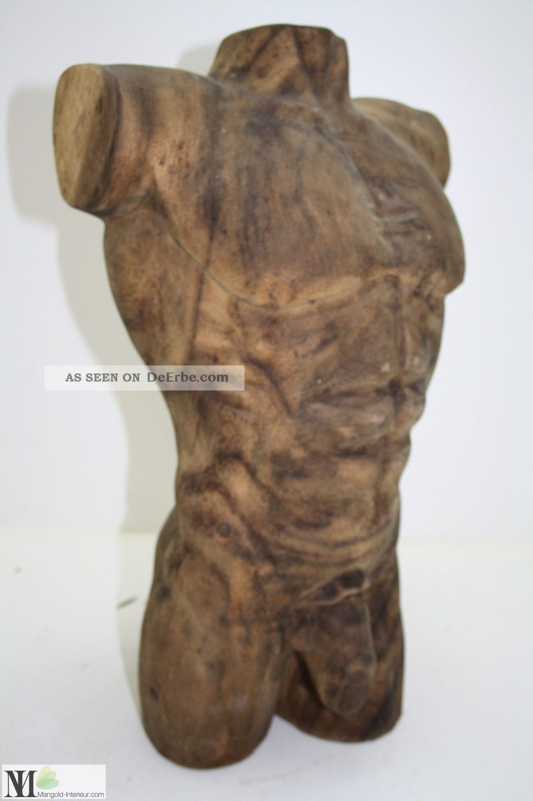 Skulptur Mann / Dekoration / Plastik/ Holz / Figur/ Sculpture Men Torso / 4147 Entstehungszeit nach 1945 Bild
