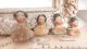 Antike Brustblattpuppen/ Porzellan Puppen Mit Hüten Puppenstube Puppenhaus Porzellankopfpuppen Bild 5