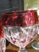 Alte Gläser Römer Wein Glas Kristall Farbiges Dekor Bleikristall Geschliffen Kristall Bild 8