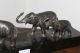 Alte Bronze Figur Auf Marmorsockel - Elefanten Gruppe / Familie - Art Déco Bronze Bild 1