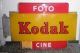 1960 Kodak Foto & Cine Neon Leuchtreklame Art DÉco Holland PhotogeschÄft Rar Photographica Bild 1