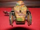 Panzer Ca.  100 Jahre Alt Mit Federwerkantrieb Militär Spielzeug Blechspielzeug Original, gefertigt vor 1945 Bild 1