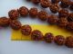 Mala Rudhraksha Shiva 108 Beads Hindu Sadhu Indien Gebetskette Entstehungszeit nach 1945 Bild 1
