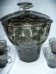 60er 70er Jahre Bowle - Rauchglas - Glas - 6 Gläser Retro - Blubbles Vintage Kristall Bild 3