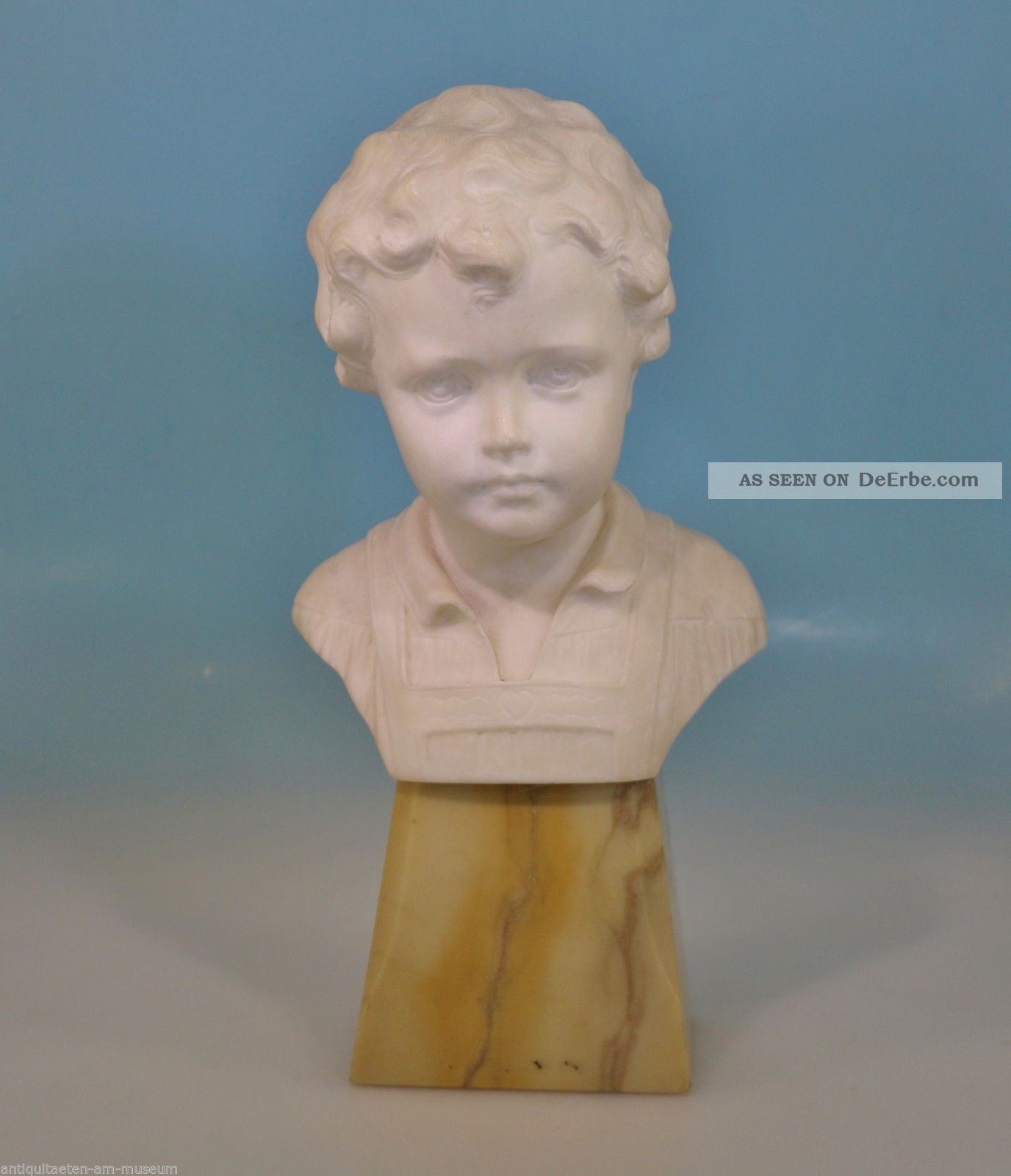 Jugendstil Büste Knabe Junge Schumacher Greiner France Alabaster/marmor Skulptur 1900-1949 Bild