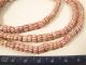 Antike Glasperlen Rosa Weiß Old Venetian African Trade Striped Beads Afrozip Afrika Bild 2