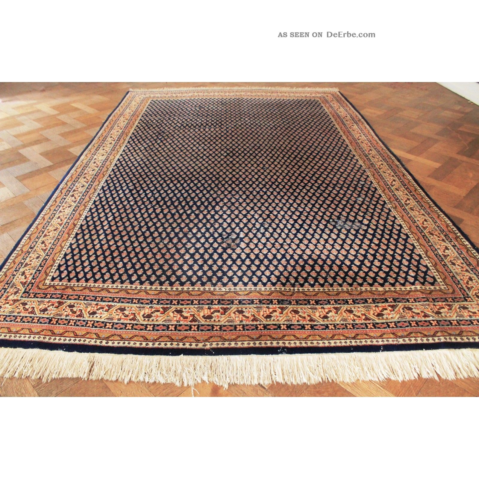 Schöner Alter Handgeknüpfter Orient Teppich Sa Rug Mir Carpet Tapis 300x200cm Teppiche & Flachgewebe Bild