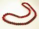 Alte Böhmische Glasperlen B1 Rot Old Bohemian Trade Beads Red Afrozip Afrika Bild 1