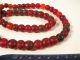 Alte Böhmische Glasperlen B1 Rot Old Bohemian Trade Beads Red Afrozip Afrika Bild 2