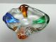 Mstisov Rhapsody Bowl Design Frantizek Zemek Blue Green Pink Amber /74 Glas & Kristall Bild 2
